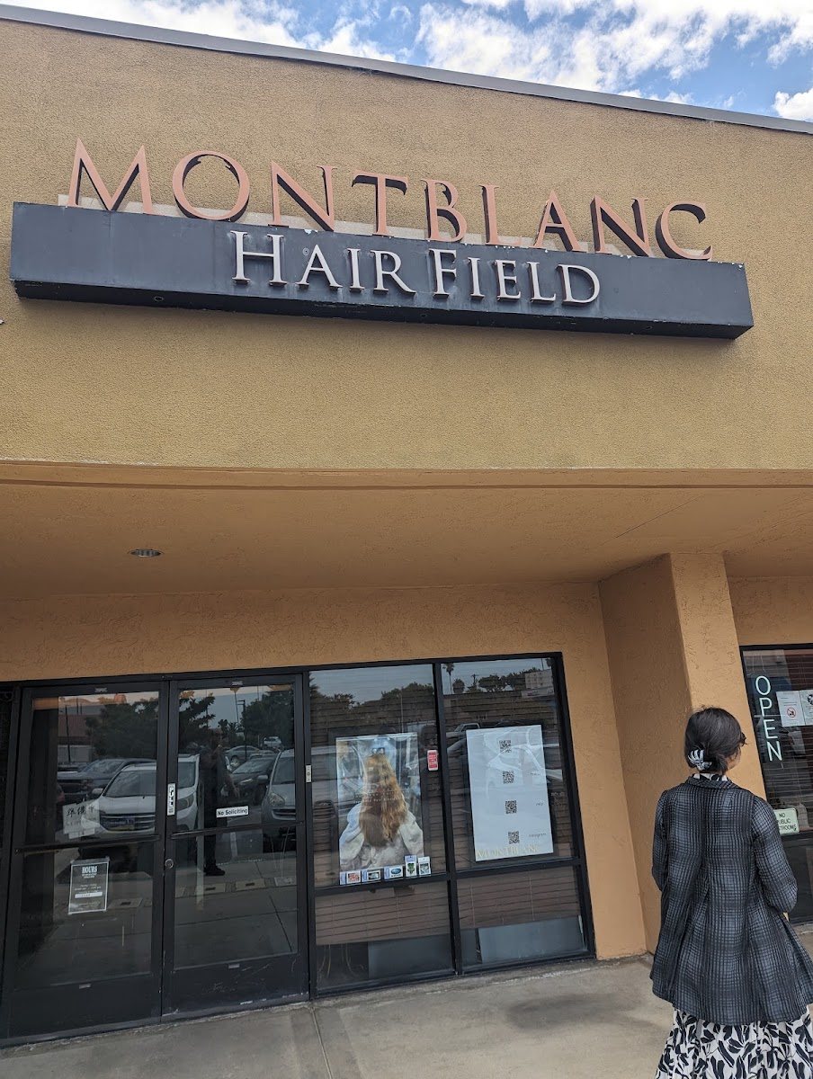 Montblanc Hair Field sign over the entrance